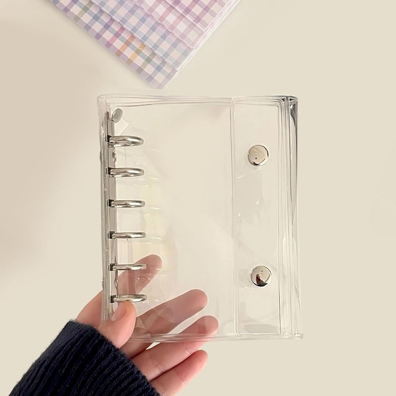 أغلفة مجلدات PVC ذات 6 حلقات، مضادة للماء، مثقوبة 6 ثقوب، ألبوم صور، غلاف PVC لمذكرات ومخططات قابلة لإعادة التعبئة، غلاف مجلد - Image 4