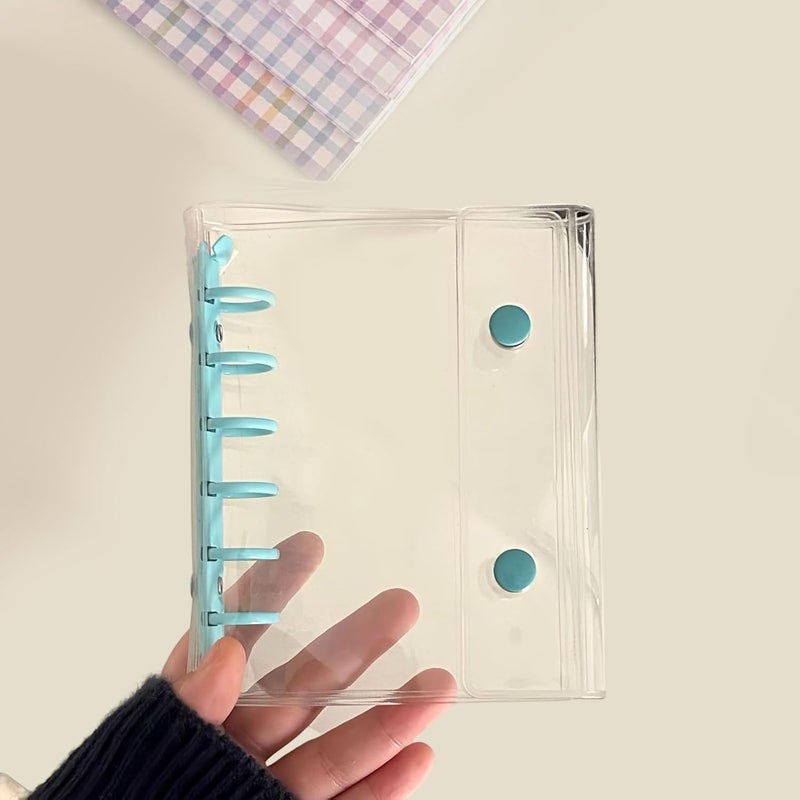 أغلفة مجلدات PVC ذات 6 حلقات، مضادة للماء، مثقوبة 6 ثقوب، ألبوم صور، غلاف PVC لمذكرات ومخططات قابلة لإعادة التعبئة، غلاف مجلد - Image 3
