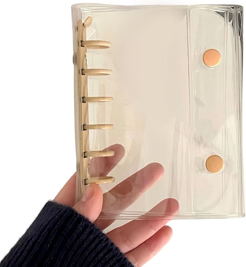 أغلفة مجلدات PVC ذات 6 حلقات، مضادة للماء، مثقوبة 6 ثقوب، ألبوم صور، غلاف PVC لمذكرات ومخططات قابلة لإعادة التعبئة، غلاف مجلد - Image 1