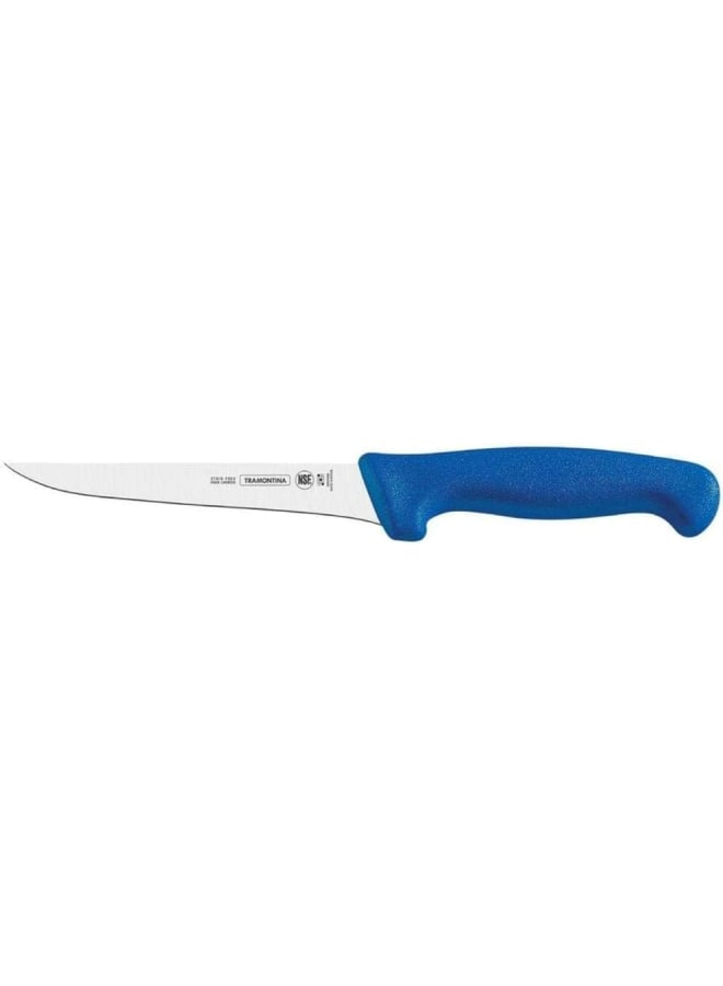 TRAMONTINA Professional Boning Knife – 5-Inch Stainless Steel Blade – Blue Handle – Ideal for Meat Deboning & Prep Work - Image 2