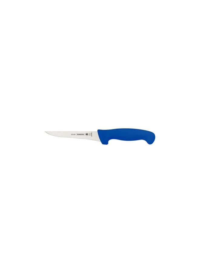 TRAMONTINA Professional Boning Knife – 5-Inch Stainless Steel Blade – Blue Handle – Ideal for Meat Deboning & Prep Work - Image 1