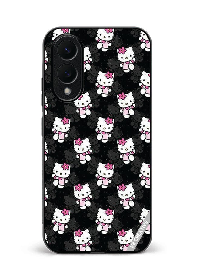 VR CREATIVE Protective Case Cover For Samsung Galaxy S25 Edge Hello Kitty Design Multicolour