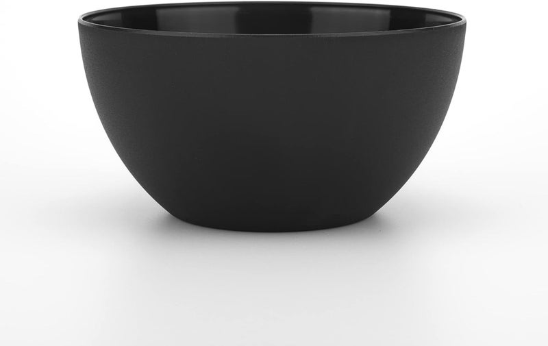 KX-WARE KXWARE Plastic Bowls set of 12  Unbreakable and Reusable 32oz6 inch Plastic CerealSoupSalad Bowls Black  Dishwasher Safe BPA Free - Image 2