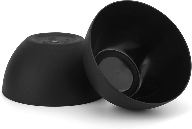 KX-WARE KXWARE Plastic Bowls set of 12  Unbreakable and Reusable 32oz6 inch Plastic CerealSoupSalad Bowls Black  Dishwasher Safe BPA Free - Image 3