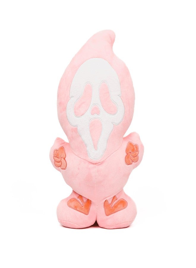 GAGEC Halloween Ghost Pillow Pink Halloween Funny Spooky Ghost Throw Pillows 15.8 Inch Home Sofa Decorations Horror Decor for Friends Family - Image 1