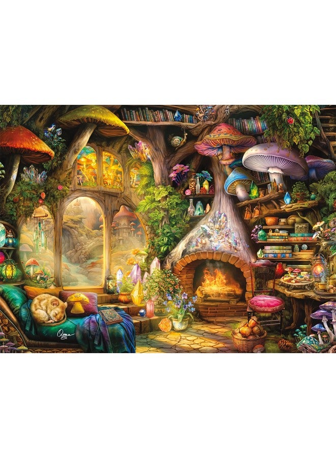 Buffalo Games - Aimee Stewart - Merry Mushroom Cottage - 1000 Piece Jigsaw Puzzle for Adults - Challenging Puzzle Perfect for Game Nights - Finished Size is 26.75 x 19.75 - Image 1