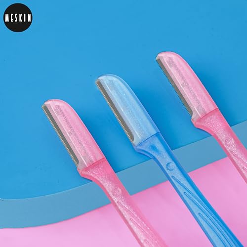 MESKIN Multicolor Eyebrow Razor Sticks Professional Facial Hair Remover Precision Trimming & Shaving Tool Netted blade Technology (Pack of 3) - Image 3