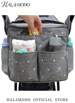 Generic Multi-Function Baby Diaper Bag Waterproof Stroller Organizer with Adjustable Shoulder Strap Large Capacity Tote for Baby Essentials Mom’s Backpack  - Image 3