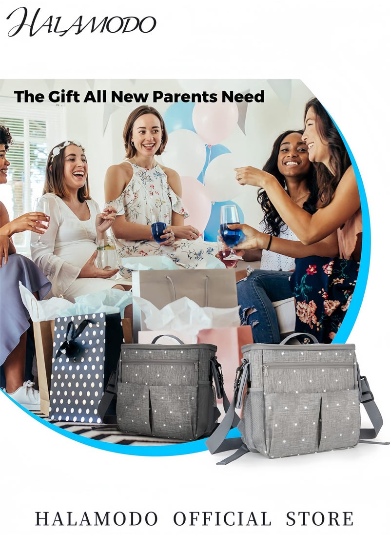 Generic - Multi-Function Baby Diaper Bag Waterproof Stroller Organizer with Adjustable Shoulder Strap Large Capacity Tote for Baby Essentials Mom’s Backpack - Image 1