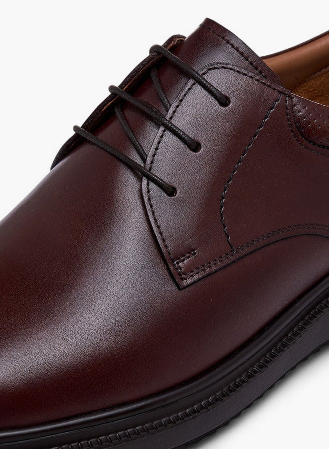 LBL by Shoexpress Solid Lace-Up Derby Shoes - Image 4