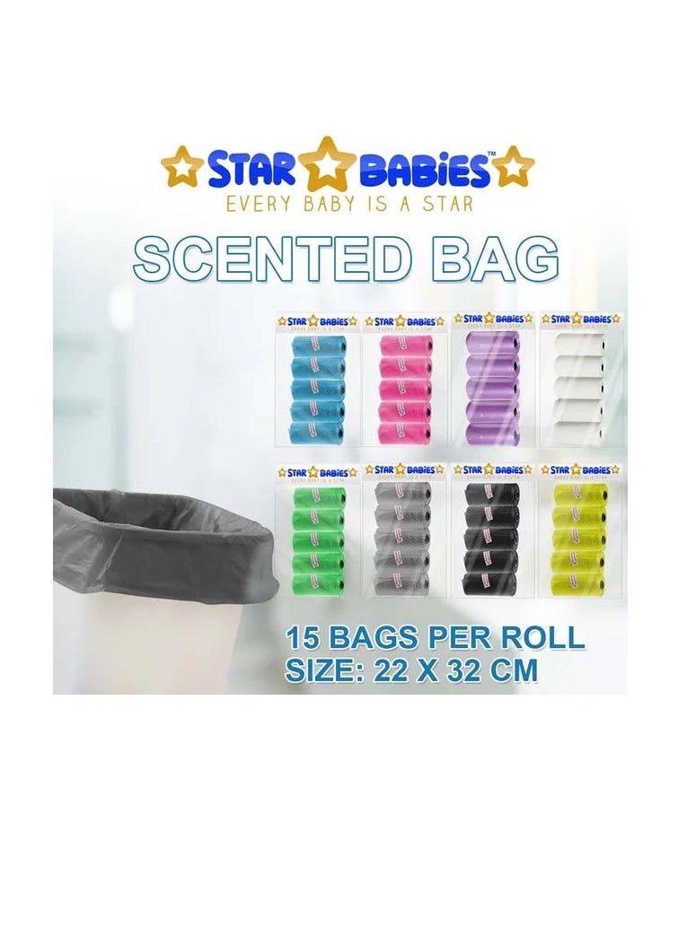 STAR BABiES Star Babies - Scented Bag Pack of 15/225 Bags - Black  - Image 4