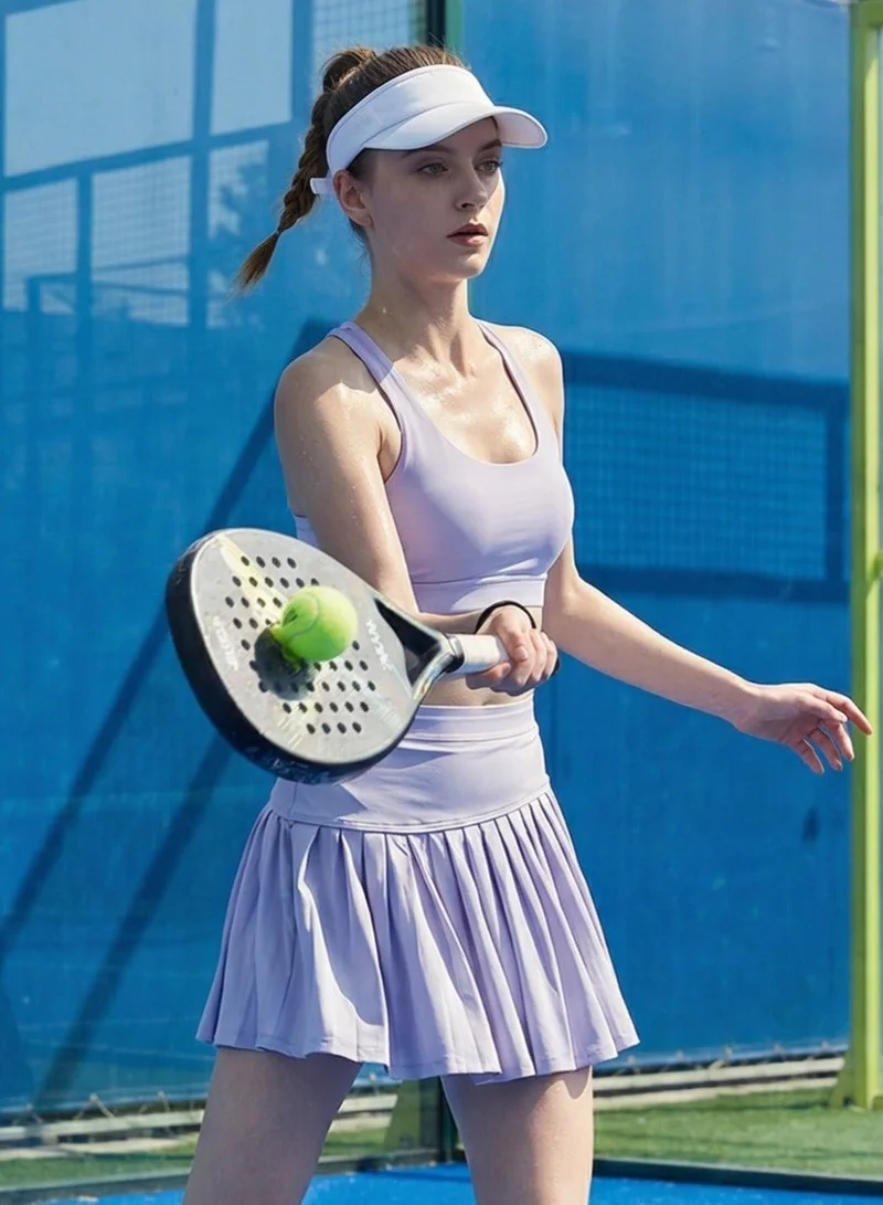 SVL Padel & Tennis Skirt with Built-in Shorts and Pocket - Lavender - SVL