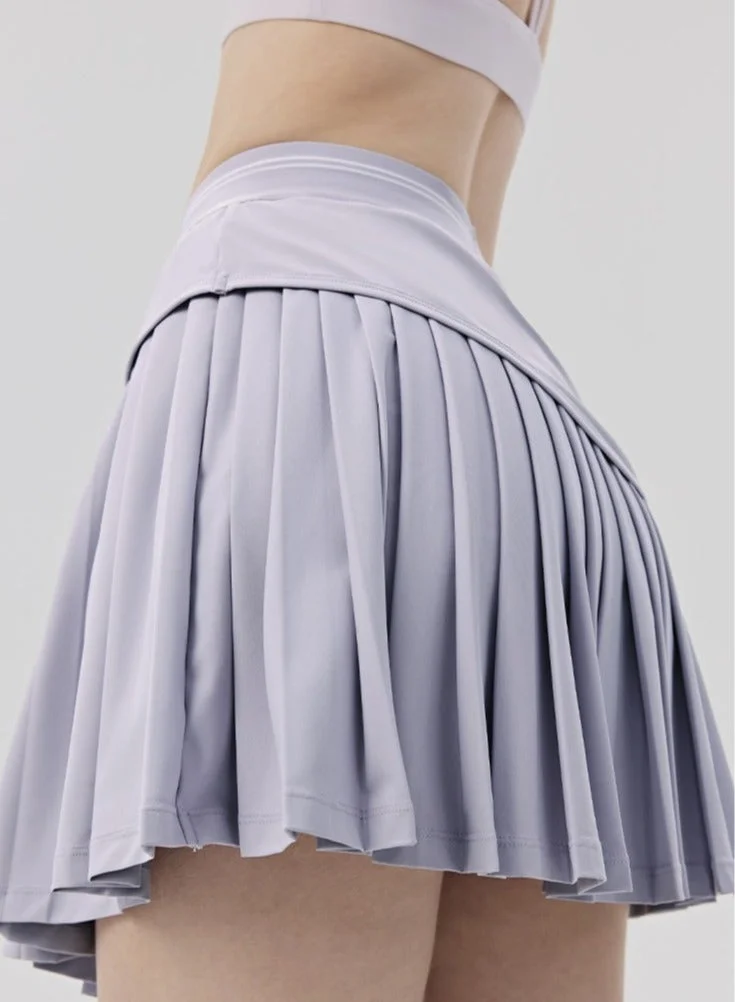 SVL  Padel & Tennis Skirt with Built-in Shorts and Pocket - Lavender - SVL for Women | Best Price UAE