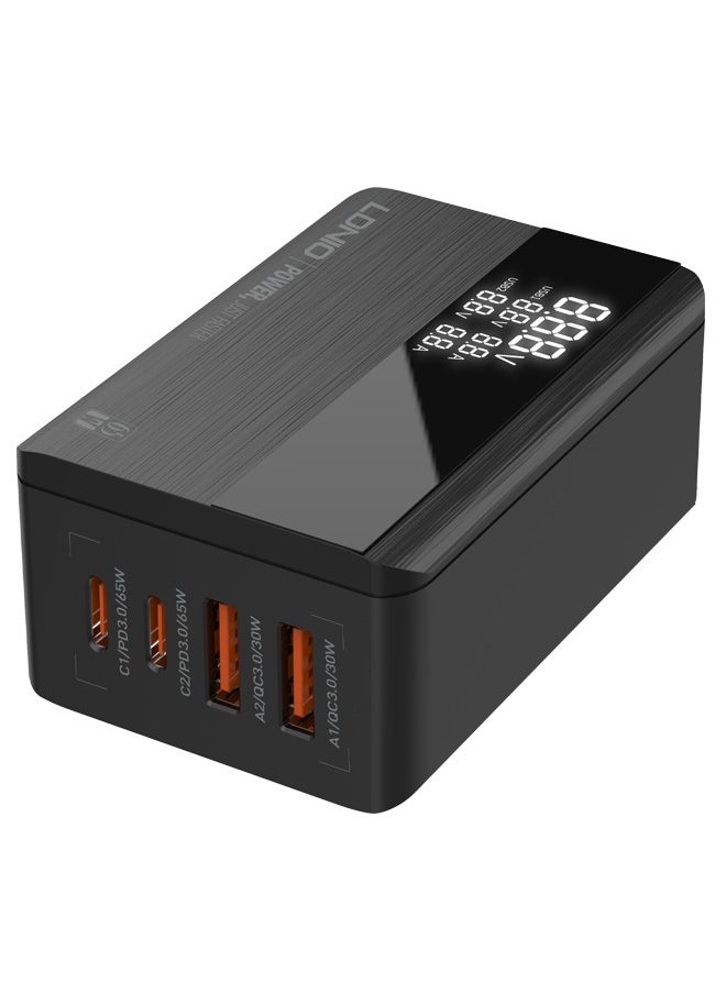 LDNIO - 65W USB C Charger, 4-Port Desktop USB Charger Station with PD+QC3.0, Multiport Fast Charger Adapter Compatible with MacBook Pro/Air, iPhone 13 Pro Max/12 Pro Max, iPad Series - Image 1