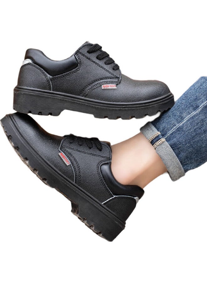 Old housekeeper Laoguanjia Electrician Insulated 10Kv Safety Shoes For Men, Solid Sole, Wear-Resistant, Waterproof, Oil-Resistant, Cowhide Work Shoes, Safety Shoes 802 41 - Image 3