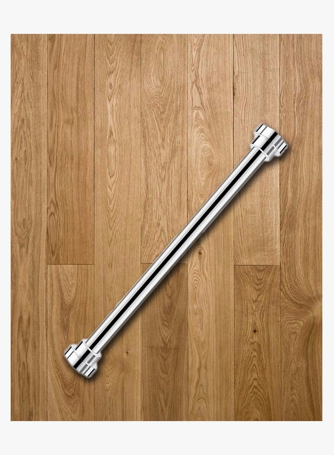 1pc Hole-free Telescopic Rod Bathroom Shower Curtain Rod and Clothes Hanger Telescopic Support Rod Adjustment Clothes Drying Rod(55-85CM) - Image 1