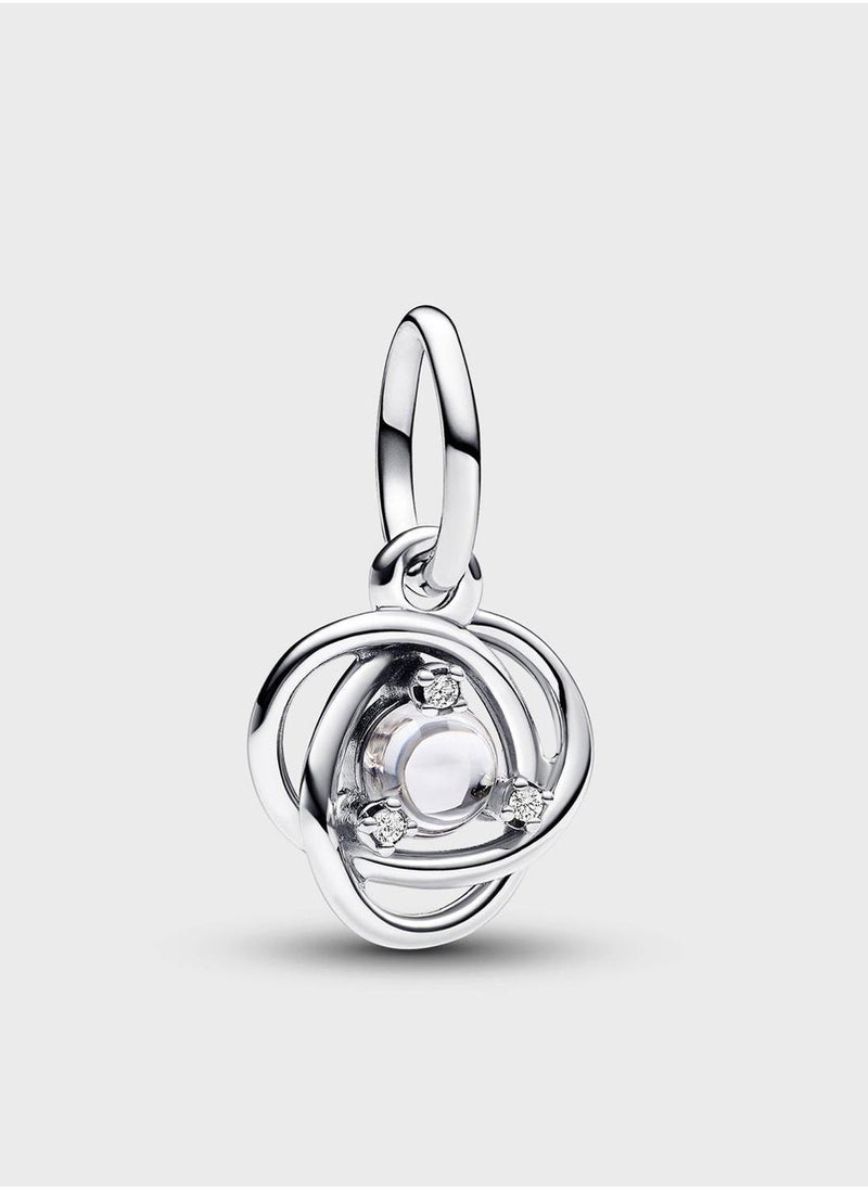 PANDORA Clear Eternity Circle Dangle Charm  - Image 1