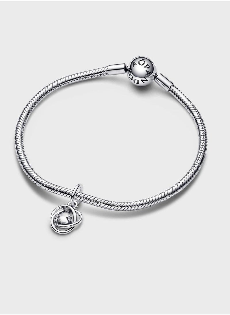 PANDORA Clear Eternity Circle Dangle Charm  - Image 3