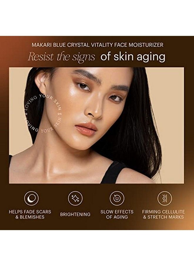 Makari - Ultimate Intense Blue Crystal Vitality Face Moisturizer | Face Cream With Collagen And Glutathione | Facial Moisturizer For Women And Men | Hydrating Face Lotion With Sunflower Seed Oil (50 Ml) - Image 1