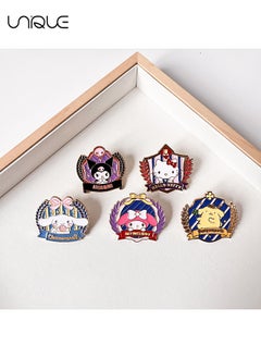 Unique 5 Pieces Sanrio Brooch Set - KT Cat - Yugui Dog - Kulomi - Pudding Dog - Melody Cartoon Brooch - Sweater - Shirt Jacket - Backpack Accessories - DIY Crafts  - Image 5