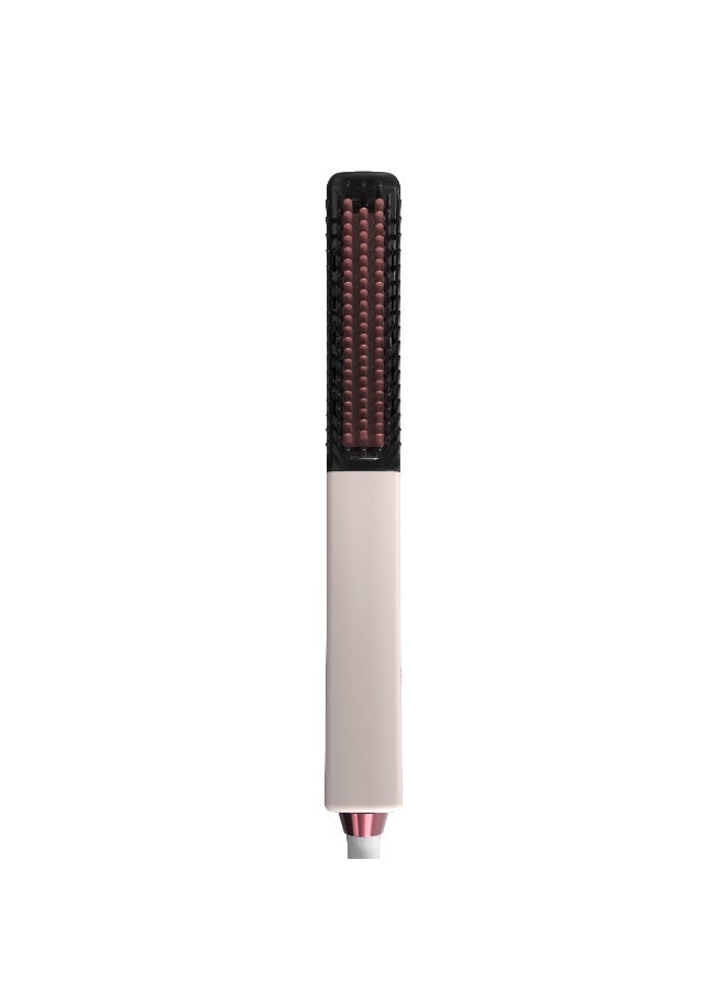 porodo Dual Mode Hair Straightener With Detachable Hot Comb / 3 Temperature Levels / 360° Swivel Cord / Auto Safety Shut‐off / PTC Quick Heating Brush / 160°C,180°C,200°C Temperature Control - Pink - Image 3