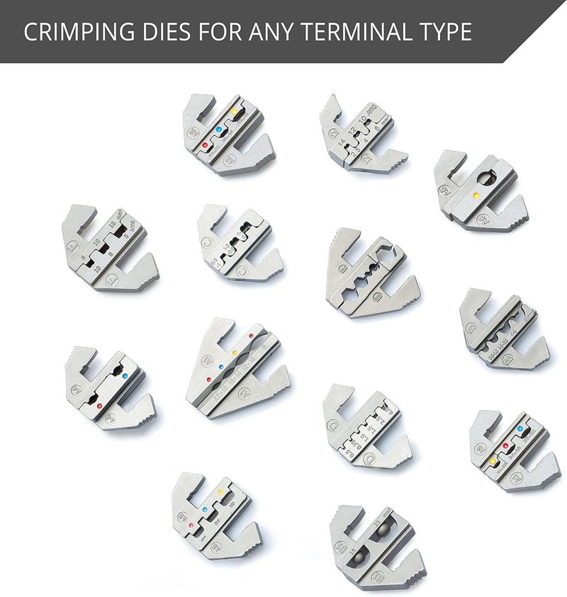 Wirefy Crimping Die for Small-Diameter Insulated Terminals 26-16 AWG | Quick-Change Interchangeable Die for Crimping Tool System - Image 5