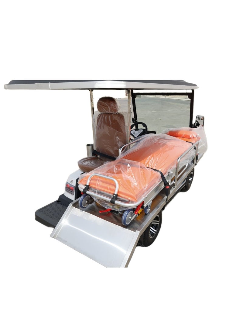 إلفتونق عربة إسعاف كهربائية CROWN LT-A827.4 – مقعدين مع نقالة – محرك 5kW، بطارية ليثيوم 105Ah – اللون الأبيض موديل 2025 - Image 3