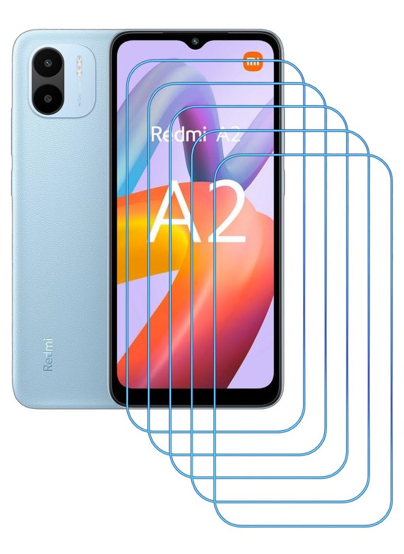 ACLIX 5 Pieces Antistatic ESD Dustproof Premium Quality High Definition Clear Tempered Glass Screen Protector Designed For Xiaomi Redmi A2+ - Image 1