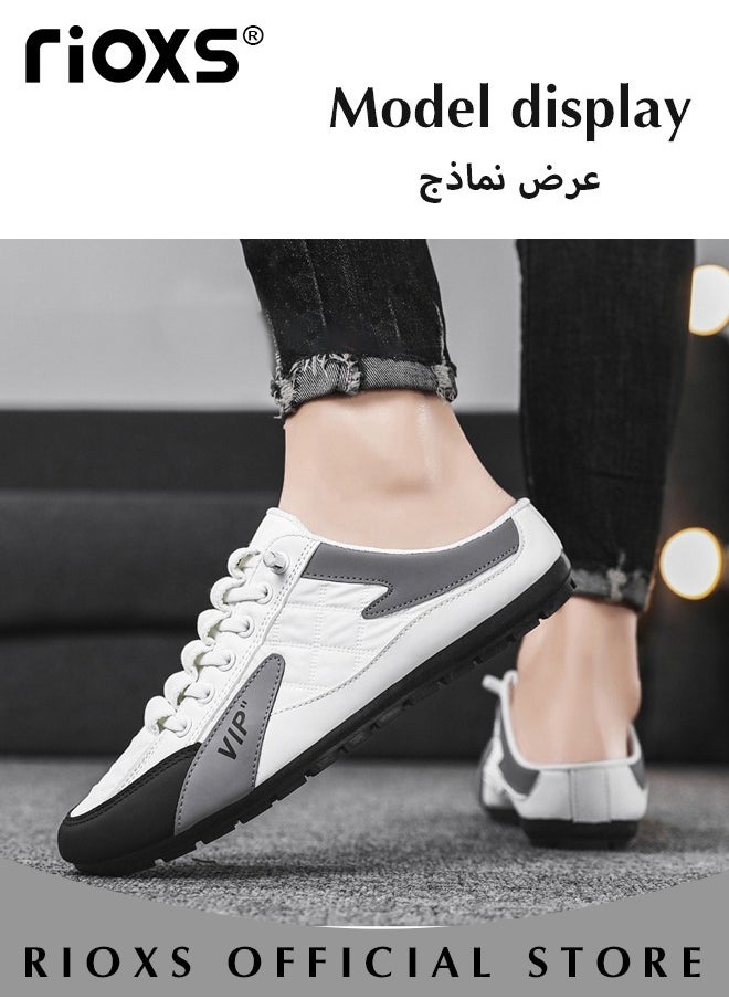 ريوكس أحذية المتسكعون المسطحة الرجالية غير الرسمية أحذية رياضية سهلة الارتداء للمشي شبشب مريح صيفي مغلقة اصبع القدم  - Image 3