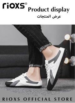 RIOXS Men's Fashion Casual Loafers Slip On Walking Soprts Shoes Summer Closed Toes Comfortable Soft Slippers  - Image 4