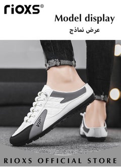 RIOXS Men's Fashion Casual Loafers Slip On Walking Soprts Shoes Summer Closed Toes Comfortable Soft Slippers  - Image 3