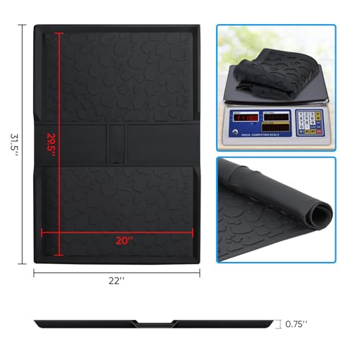 Myvikcar All Weather Mat for Wrangler Deluxe 4 Seater Stroller Wagon,Myvikcar Insert Floor Protect Pad 31.5x22'' (Black) - Image 2