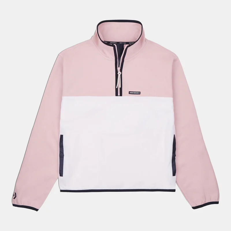 CONVERSE Women's Popover Half-Zip Sweatshirt