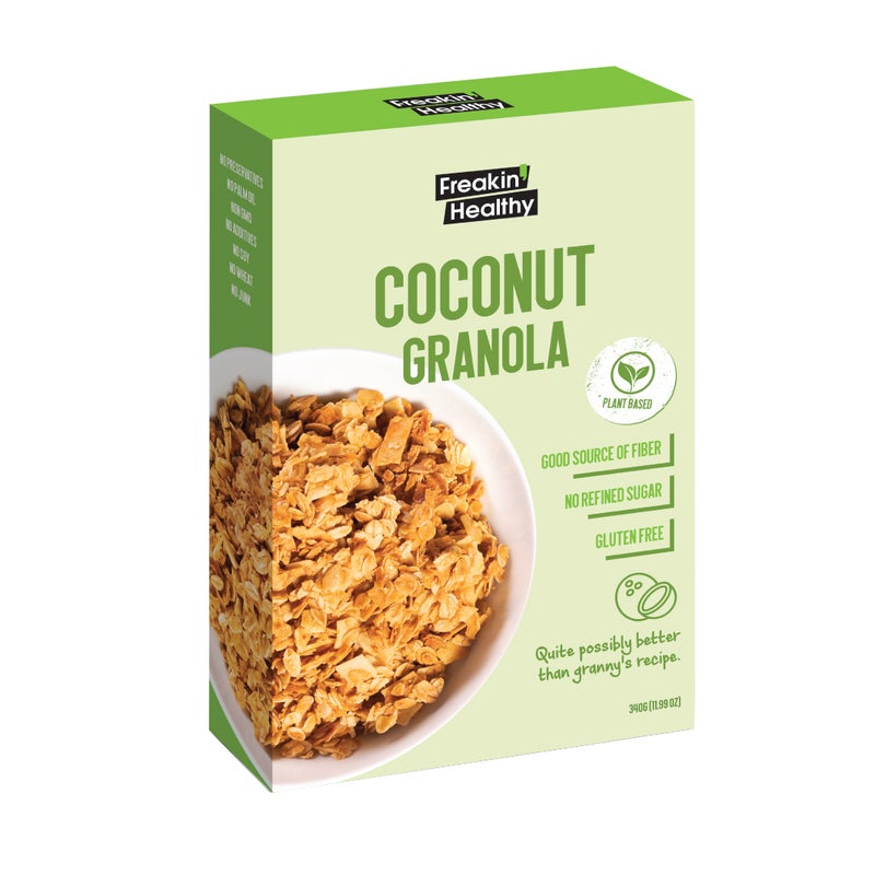 Freakin Healthy Granola Coconut - 340g - Image 2