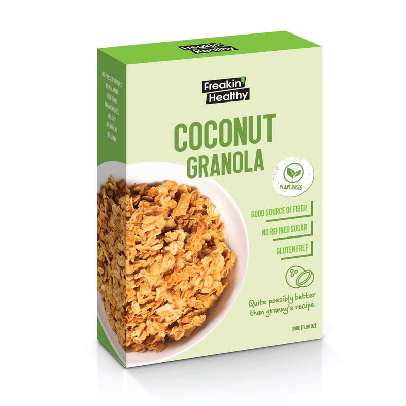 Freakin Healthy Granola Coconut - 340g - Image 3