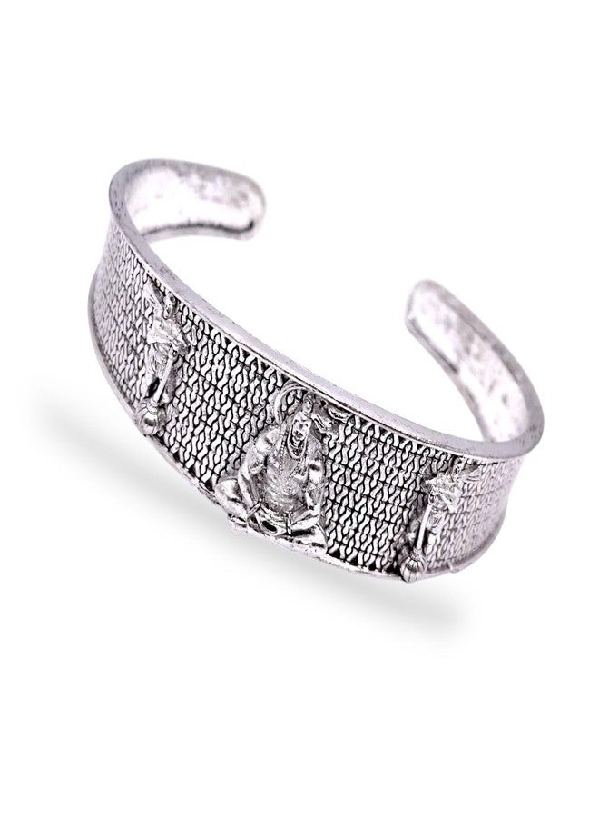 Elleva Hanuman Ji Kada Bracelet for Men Silver Adjustable | Religious Spiritual Bracelets for Boys Hand Kada for Positive Energy, Protection, Prosperity | Best Bracelet Gift for Husband (Pack of 1) - Image 5