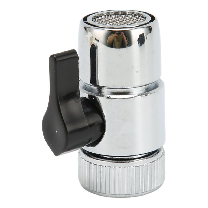 Three Way Faucet Diverter Valve: 3 Pcs Chrome Plated Brass, No Welding Easy Installation - One Hand Operation Compact Adapter for Home Aquarium Setup, Kitchen Sink - Image 4