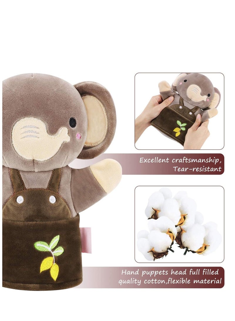 سيوسي أفخم الحيوانات فنجر الدمى اللعب دمية اليد للأطفال الصغار 1 3 أيدي ناعمة فنجر الدمى لعبة للأطفال المصابين بالتوحد الآباء الأسرة العظيمة يتحدثون قصة الأولاد مجموعة - Image 4