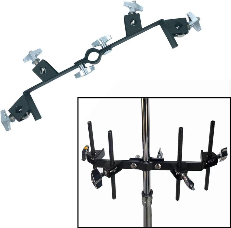 TUOREN Cowbell Holder Mounting Bracket - 4 Position Percussion Mount for Jam Block Set and Tambourine - Image 2