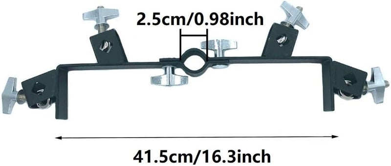 TUOREN Cowbell Holder Mounting Bracket - 4 Position Percussion Mount for Jam Block Set and Tambourine - Image 5