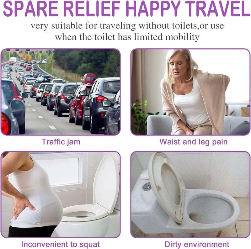 Sunany Store Female Urination Device, Reusable Female Urinal Silicone Women Pee Funnel Allows Women to Pee Standing Up, The Perfect Companion for Camping,Outdoor,Travel（Fuchsia） - Image 5