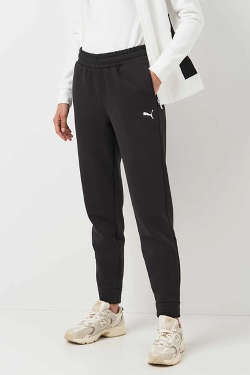 PUMA Women's Cotton Fabric Tracksuit Set Women's Tracksuit Set 683035-02 White