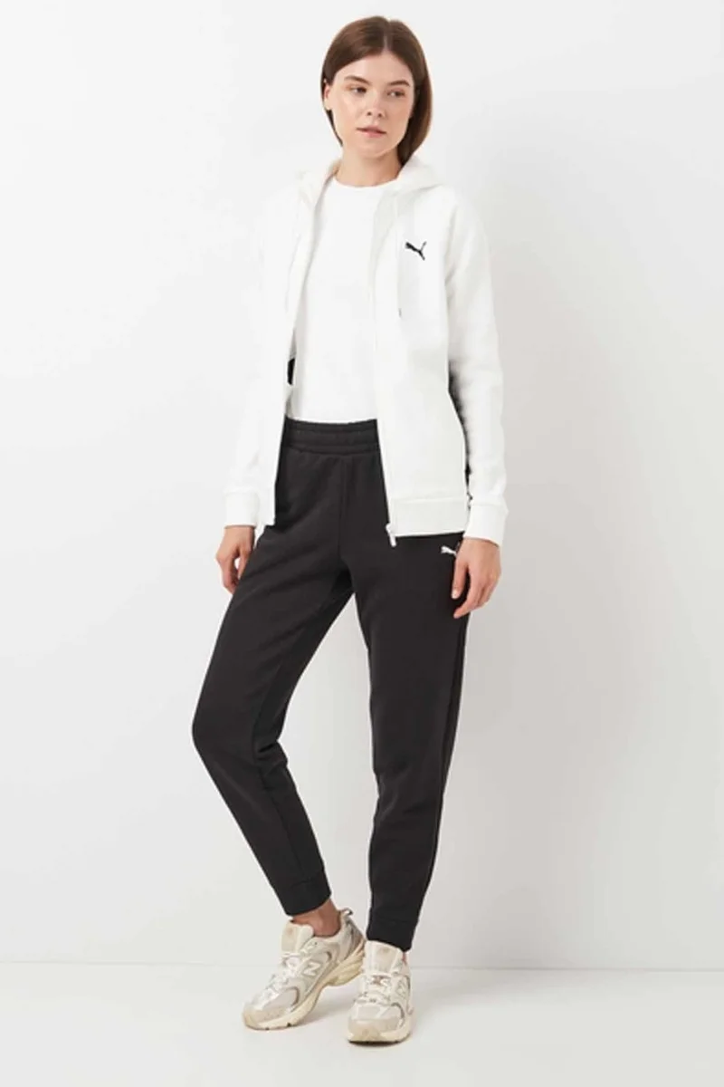 PUMA Women's Cotton Fabric Tracksuit Set Women's Tracksuit Set 683035-02 White
