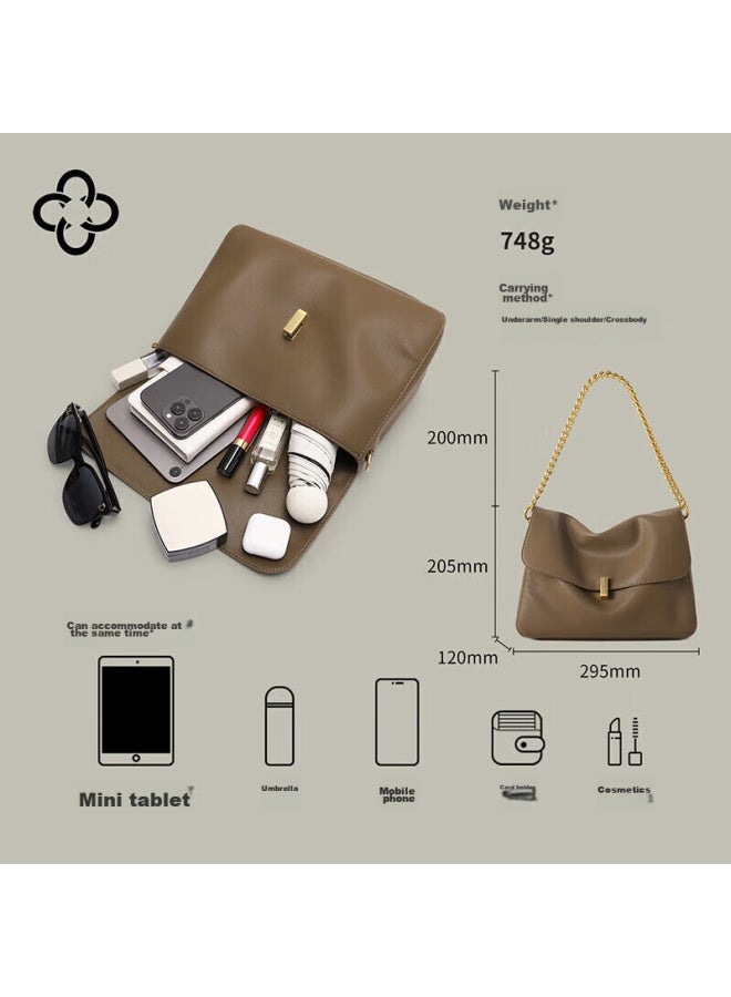 Cassile Women's Handbag, Tote Bag, Large Capacity, Light Luxury, Shoulder Crossbody Underarm Bag, Birthday Gift For Women, Qixi Festival Present - Image 4