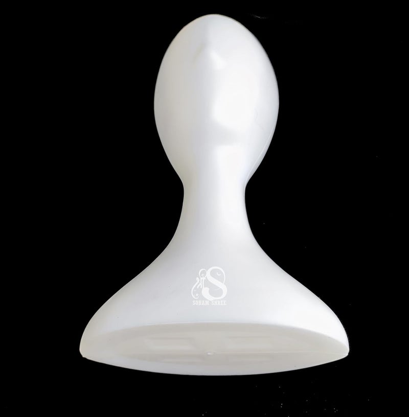 SOHAM SHREE   Female Head Mannequin  Egg Face Head Dummy  Display Stand Face for Hair Wig Eye Glasses Hat Model Stand Scarf Cap Mannequin Head Plastic Photography Props Display Stand White - Image 3