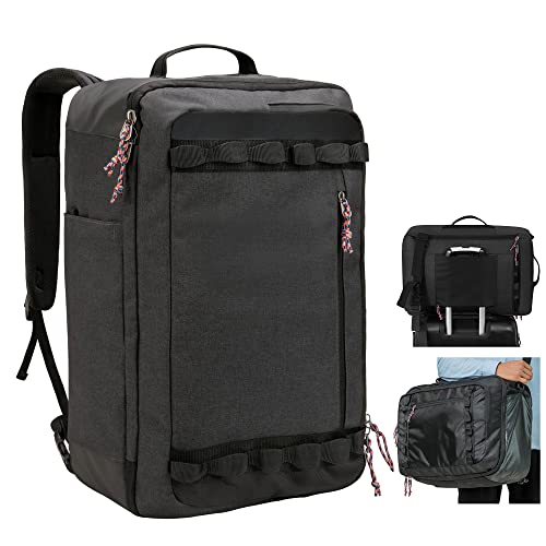 TRAILKICKER Travel Backpack Flight Approved Carry On Backpack Water Resistant Weekender Bag (Grey) - Image 1