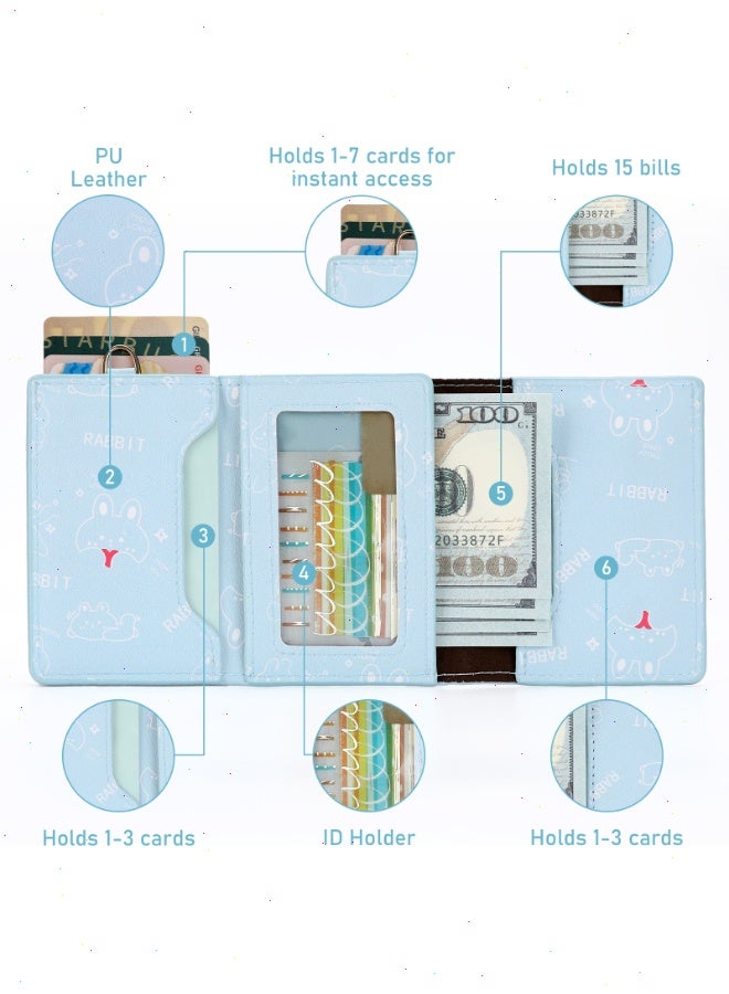 Noetopolis Slim RFID Card Wallet for Women Popup Card Holder, Small Wallet for Ladies Card and Cash Holder with Silicone Bracelet & Aluminum Slots, Mini Cash Purse Gift for Girls - Image 4