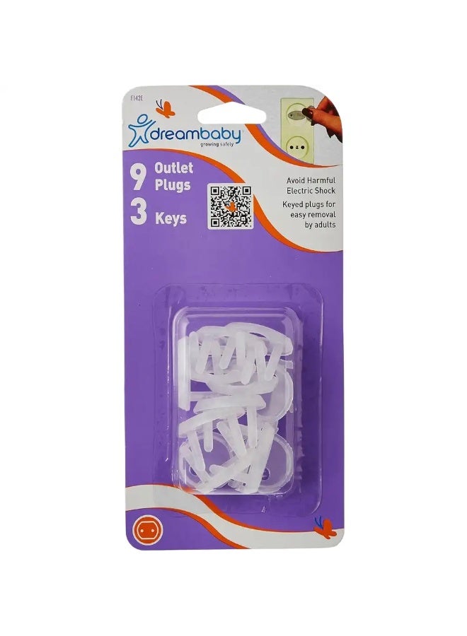دريم بيبي - مقابس كهربائية مزودة بمفتاح - 9 مقابس و3 مفاتيح - 091018