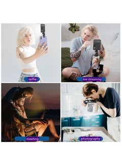 Furtey Photography Light Clip on Phone Laptop,LED Selfie Light with Front & Back Phone Clip 3 Light Modes Portable Clip on Light for Phone/Tablet/Laptop, Zoom Call TikTok Video Fill Light  - Image 4