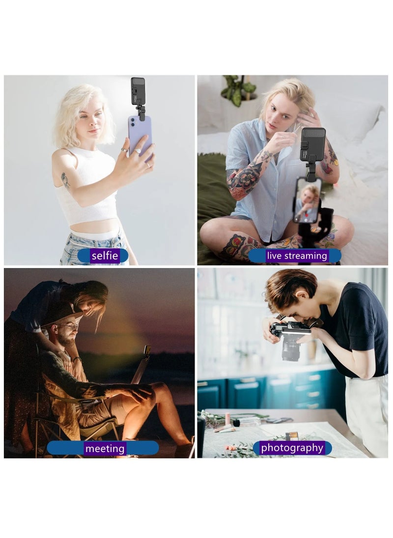 Furtey Photography Light Clip on Phone Laptop,LED Selfie Light with Front & Back Phone Clip 3 Light Modes Portable Clip on Light for Phone/Tablet/Laptop, Zoom Call TikTok Video Fill Light  - Image 4